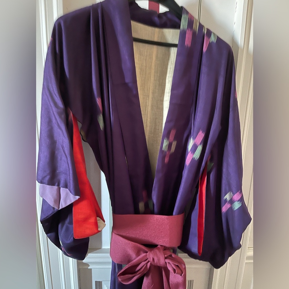 Japanese Vintage Silk kimono with Obi